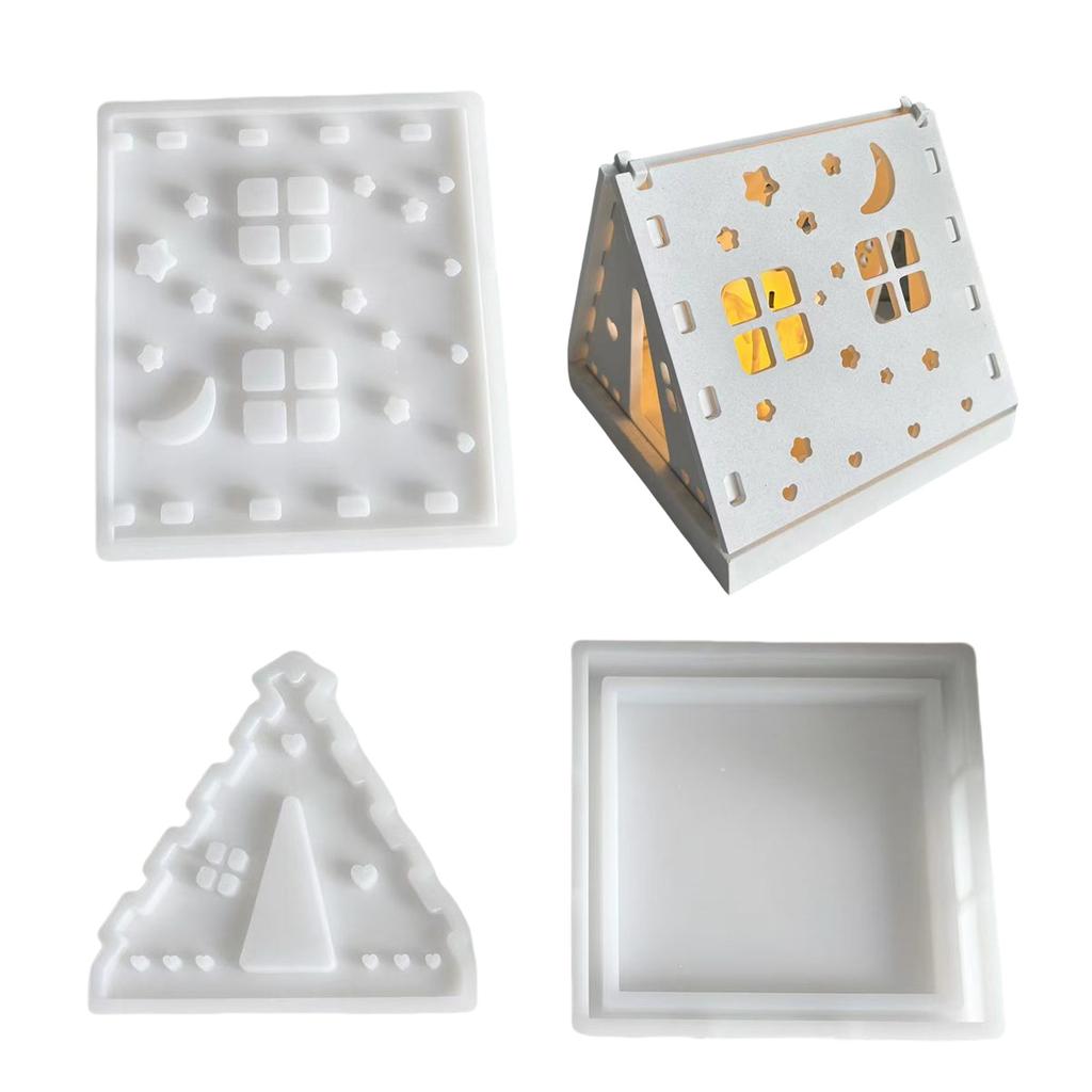 Sturdy Star and Moon Camping Tent Sturdy Silicone Mold Accessory for Practical Candle Holders and Plaster Decoration