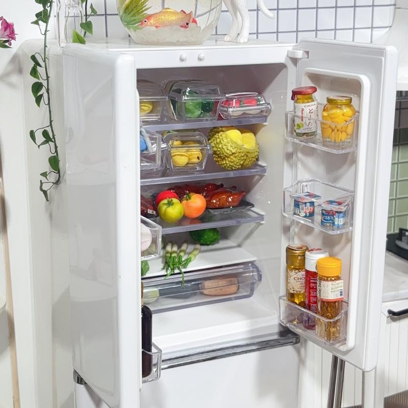1 Set Doll Accessories Toys New 1/6 Dollhouse Miniature Food Supermarket Vegetable Fruit With Clear Box