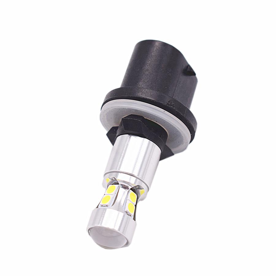 2Pcs Super Bright 881 10W 3030 10SMD 6K LED Decode Front and Rear Fog Light Bulbs
