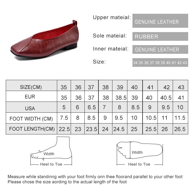 Fashion AIYUQI Flat Shoes  2025 New Autumn Genuine Leather Women Flat Shoes Onon-slip Plus Size 35-43 Women Casual Shoes