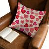 Cushion Cover Pink Heart Candy Love Messages Pillowcase For Living Room Bedroom Decor