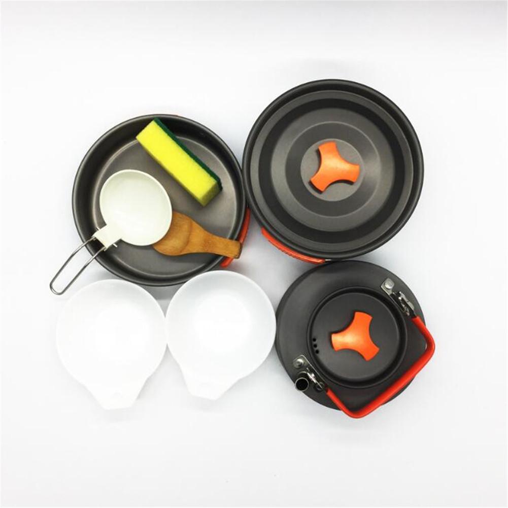 Outdoor Pot Set Camp Teapot Combination 2-3 Person Kettle Cooker Set
