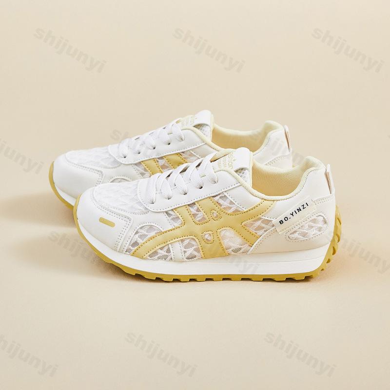 Women's Sneakers Autumn New Mesh Breathable Outdoor Non Slip Running Shoes Lightweight Comfortable Lace Up Casual Shoes