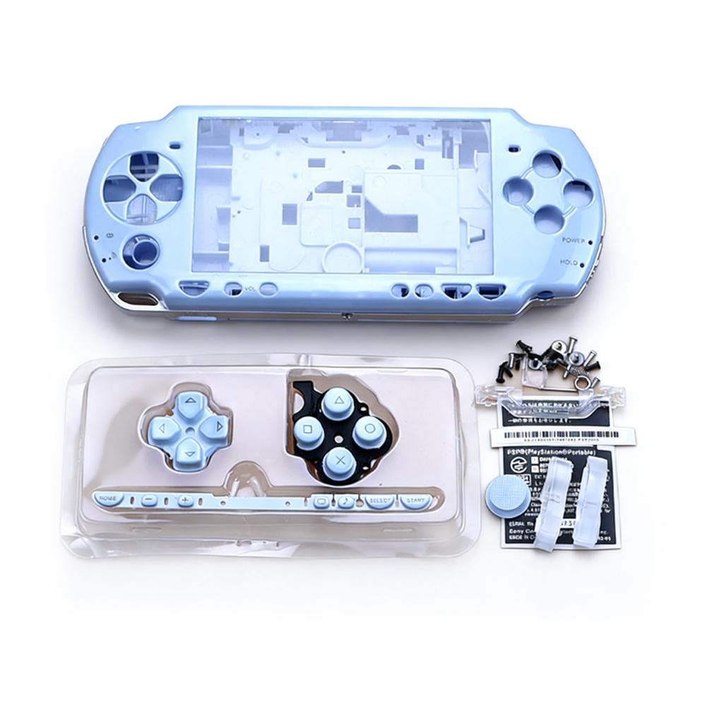 Guscio Completo con Kit di Viti e Pulsanti Custodia Protettiva per Console di Gioco PSP 2000 Guscio Completo Sostituzione Console