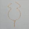 Jewelry Source Letter Diamond Clavicle Chain Niche Design Congenial Gold Necklace Versatile Women