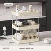 Cup Storage Rack Organizer Desktop Three-Layer Tray Rack Office Coffee Shelf Practical Multi Functional Household Kitchen Shelf