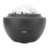 Night Light Projector Bluetooth Speaker Music Projection Lamp for Gaming Room Home Theater Room Decor Aurora Black