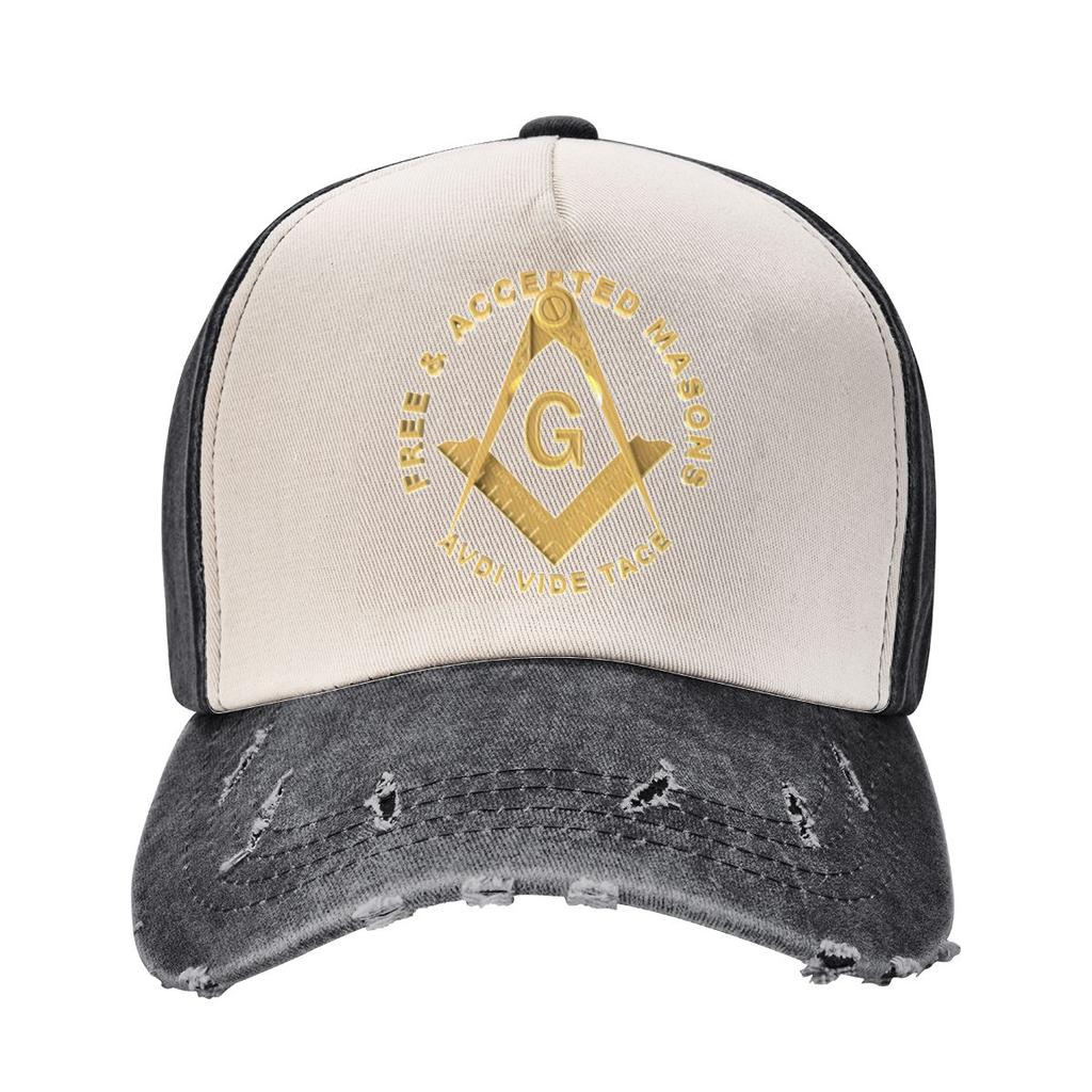 Casual Freemason Masons Baseball Cap Men Women Distressed Washed Sun Cap Freemasonry Unstructured Soft Hats Cap