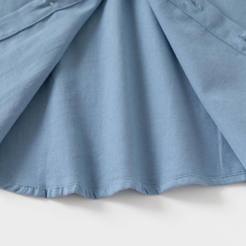 Boys' Solid-Color Stand-Up Collar Long-Sleeve Shirt for Spring and Fall