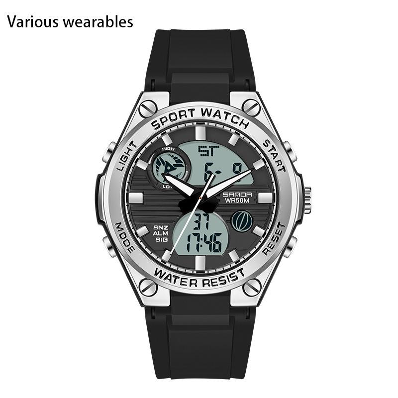 New Harajuku Style Skull Waterproof Men's Electronic Multi-Function Electronic Watch Outdoor Sports Men's Watch