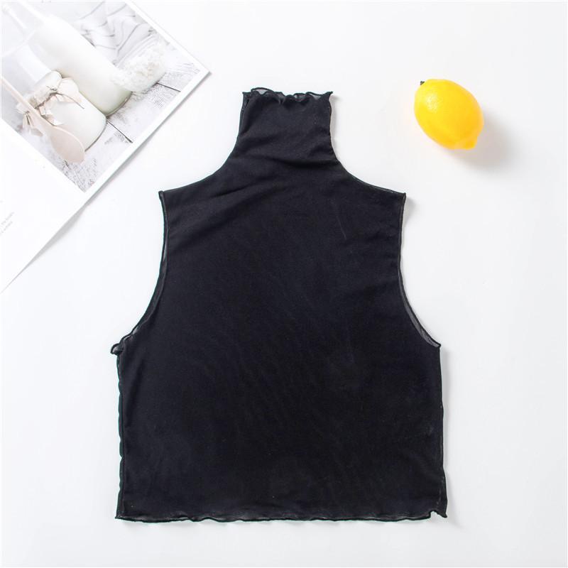 Elegant Mesh Multilayer Pleated Fake Collar Decorative Neck Cover Half Top Collar Sweater Shirt Detachable High Collar