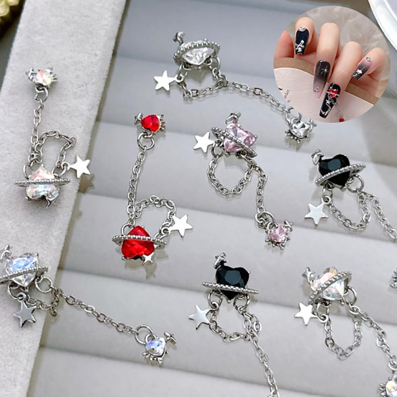 

1 шт., кулон в форме любви, ювелирные изделия, металлическая серебряная цепочка с кисточками, украшение для девочек и женщин, инкрустированные аксессуары