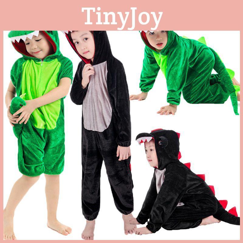 Vibrant Unisex Halloween Dinosaur Costume Crocodile Jumpsuit For Kids Cosplay Events