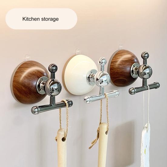 Yousheng Suction Cup Hook Reinforced Suction Cup Base Easy Installation Removable Suction Hanger Heavy-Duty Support Hook