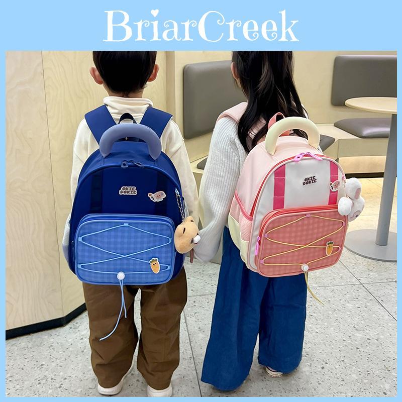 Kids School Bag With Durable Nylon Fabric And Curved Shoulder Straps For Young Children