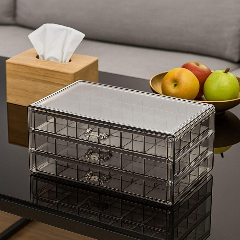 Drawer Style Jewelry Storage Box Dustproof Multi-layer Jewelry Box  Home Organization