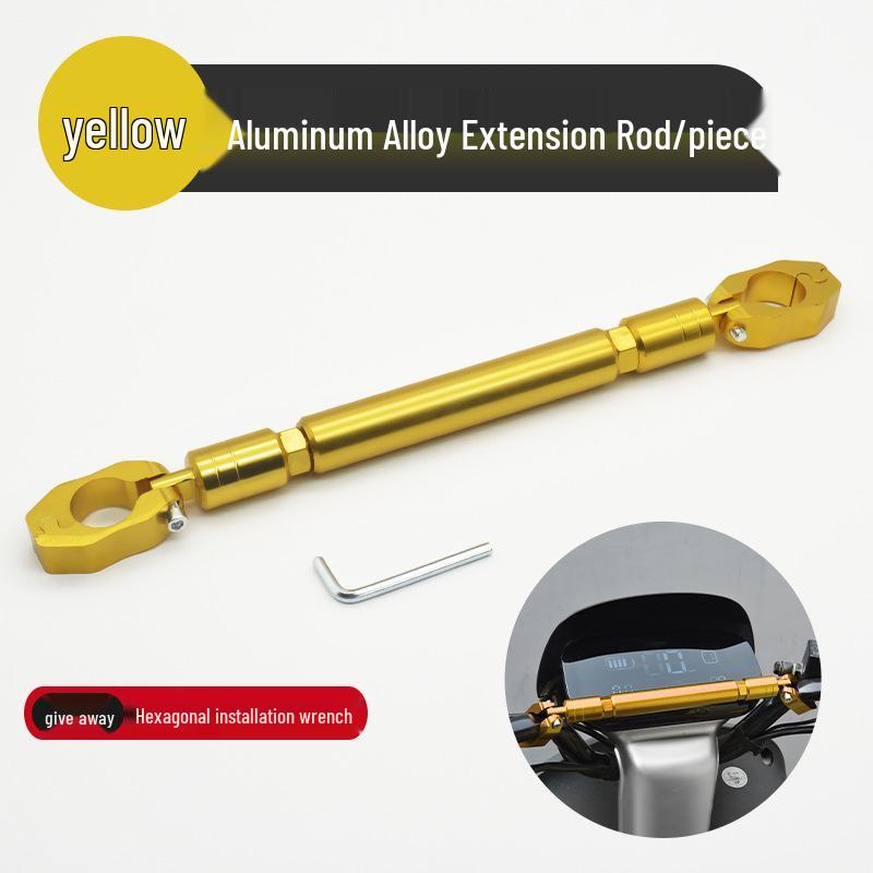 Enhanced Motorcycle Crossbar Balance Handlebar Extension Rod