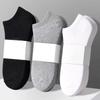 Unisex Disposable Ankle Socks: Breathable, Solid Colors In Black, White, Grey for Men & Women - Ideal for Travel.
