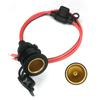 12V Outlet DC Socket Connector 12V-24V Extension Cord 100CM Length High Universality Fitment Non-Deformed Design