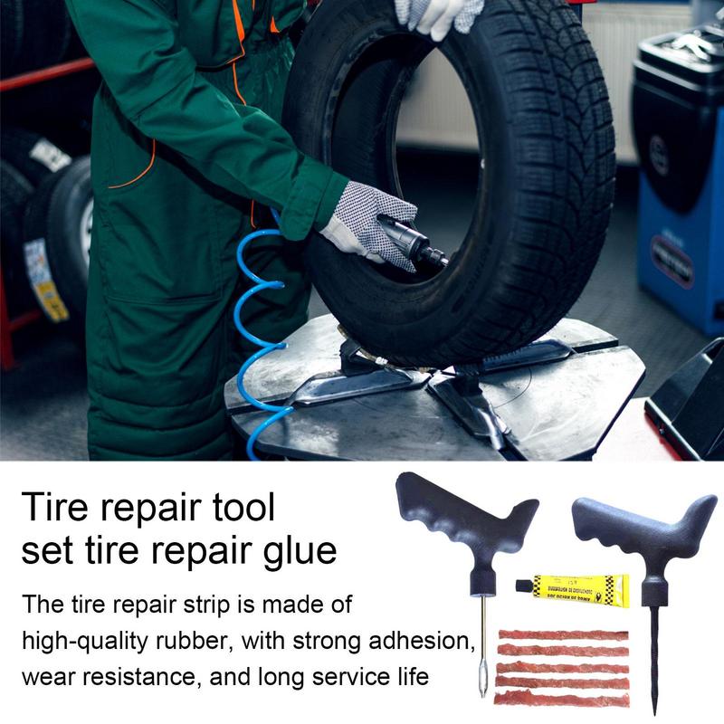 Tire Plug Repair Kit Professional Flat Tire Repair Kit Strong Adhesion Tire Repair Kit Tool Tire Patch Kit For Car Tire Plug