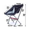1 Pcs Outdoor Hiking Fishing Backpacking Full-Aluminum Frame Folding Camp Chair Portable Carry Bag Suitable Travel Stool Tools
