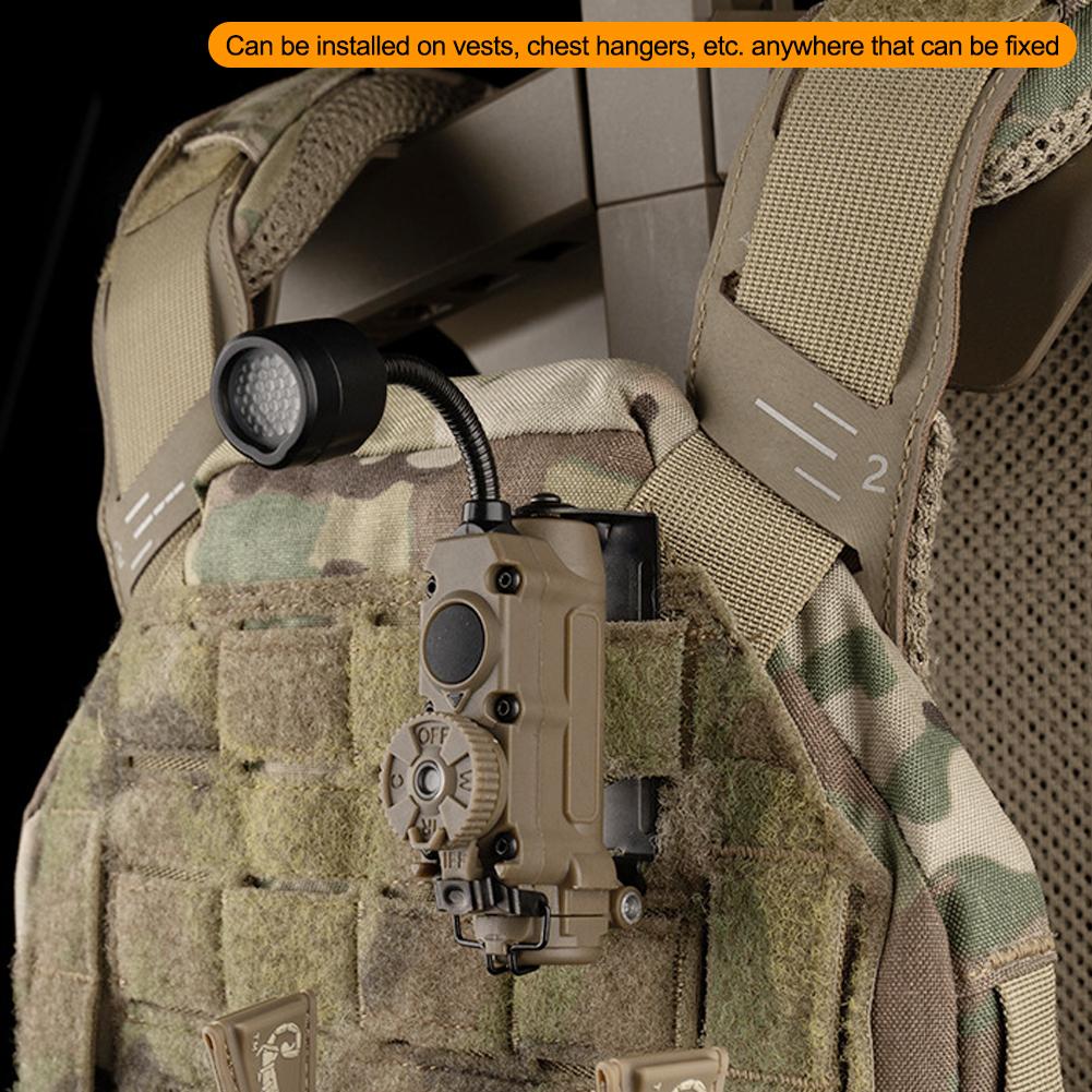 1Pc Tactical Helmet Light 4 Modes LED Flashlight Outdoor Night Lighting for Laser Hunting Cycling Fishing Helmet Lamp