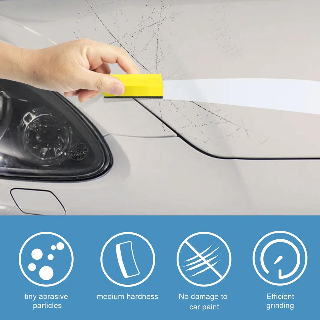30/1PCS Car Ceramic Coating Sponge Applicator Glass Nano Wax Coat Sponges Blue Square Sponge and Cloth Cleaning Accessory