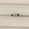 Versatile Black Star Stud Earrings for Women