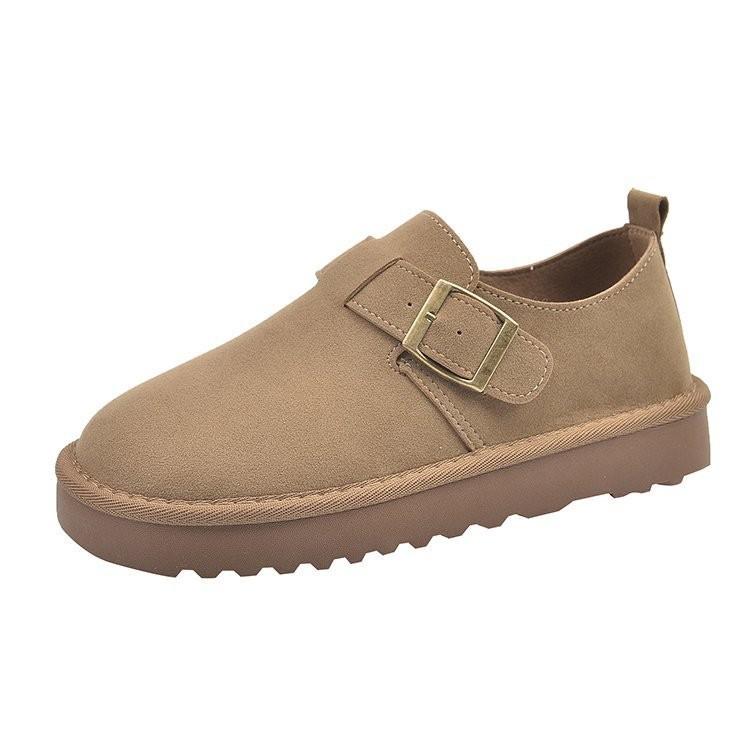 Flat Bottom All-inclusive Doudou Shoes Boken Shoes Women's 2025 New Spring and Autumn One-pedal Lairen Loafers Boken Single Shoes