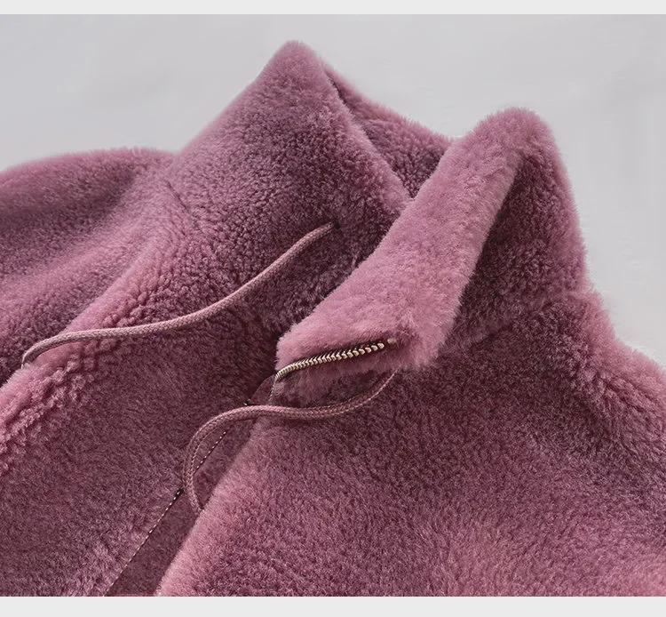 2022 Winter Korean Style High-end Double-faced Cashmere Wool Coat for Women - Medium-length, Fashionable