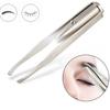 1/3/5pcs Stainless Steel LED Light Eyebrow Tweezer with Super Bright Built-in Lamp for Precise Hair Removal Portable Compact