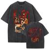 Korn Follow the Leader 1998 Nu Metal Album Graphic Oversized Vintage Washed Streetwear T-Shirt Featuring "Got the Life" & "All In the Family" for Rock