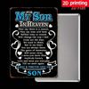 Love You Forever Son Memorial Metal Plaque 12x8 Inch Cemetery Wall Decor Grave Marker Sign