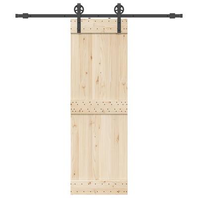 Vidaxl System for Sliding Door Installation, 200 Cm, Steel, Black