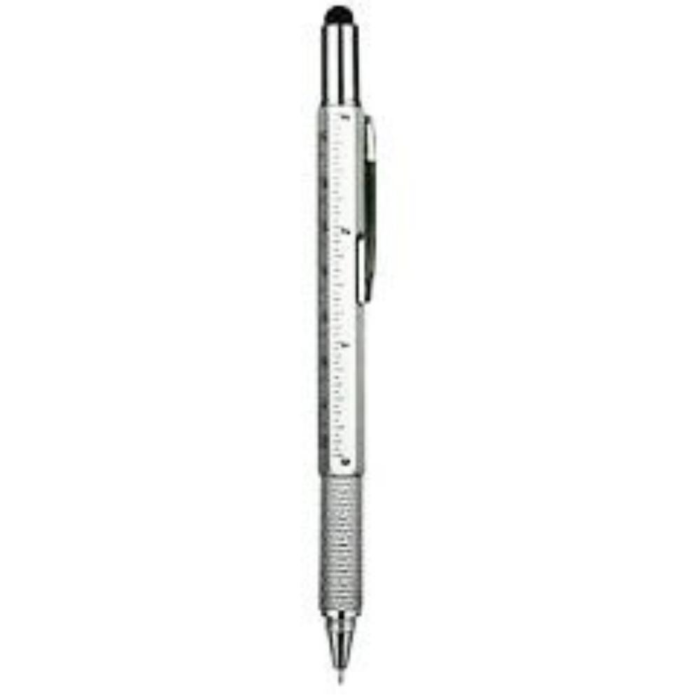 6 In1 Multifunction Ballpoint Pen with Modern Handheld Tool Measure Technical Ruler Screwdriver Touch Screen Stylus Spirit Level