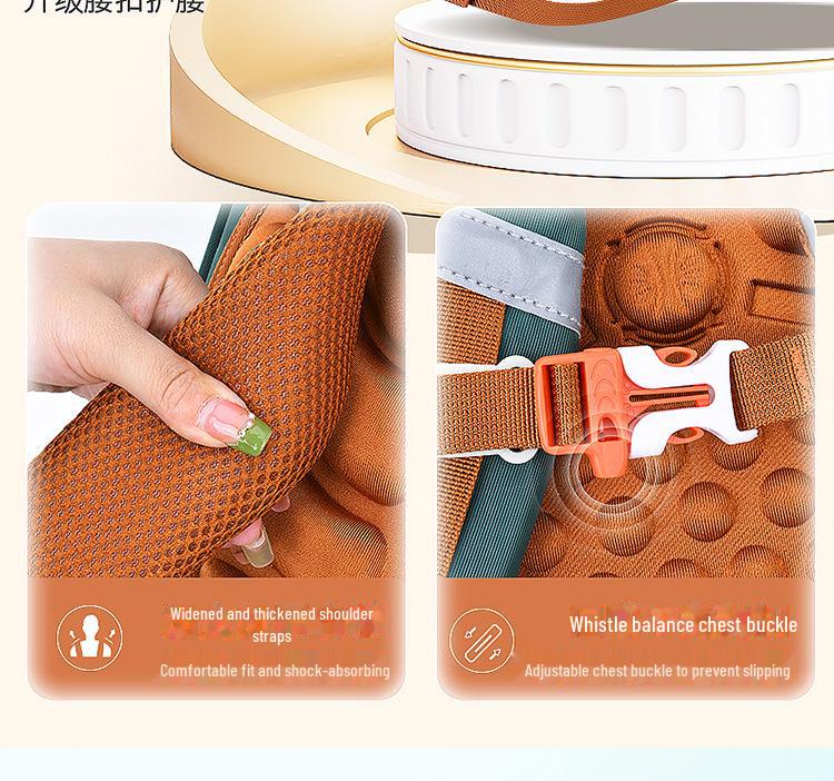 Sesamstraße Baby Grundschulrucksack für Klassen 1-9: Große Kapazität, leicht für Jungen und Mädchen