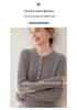 Women's Pure Cashmere Thickened Hollow Round Neck Sweater – Long Sleeve, Warm Knitwear for Autumn and Winter