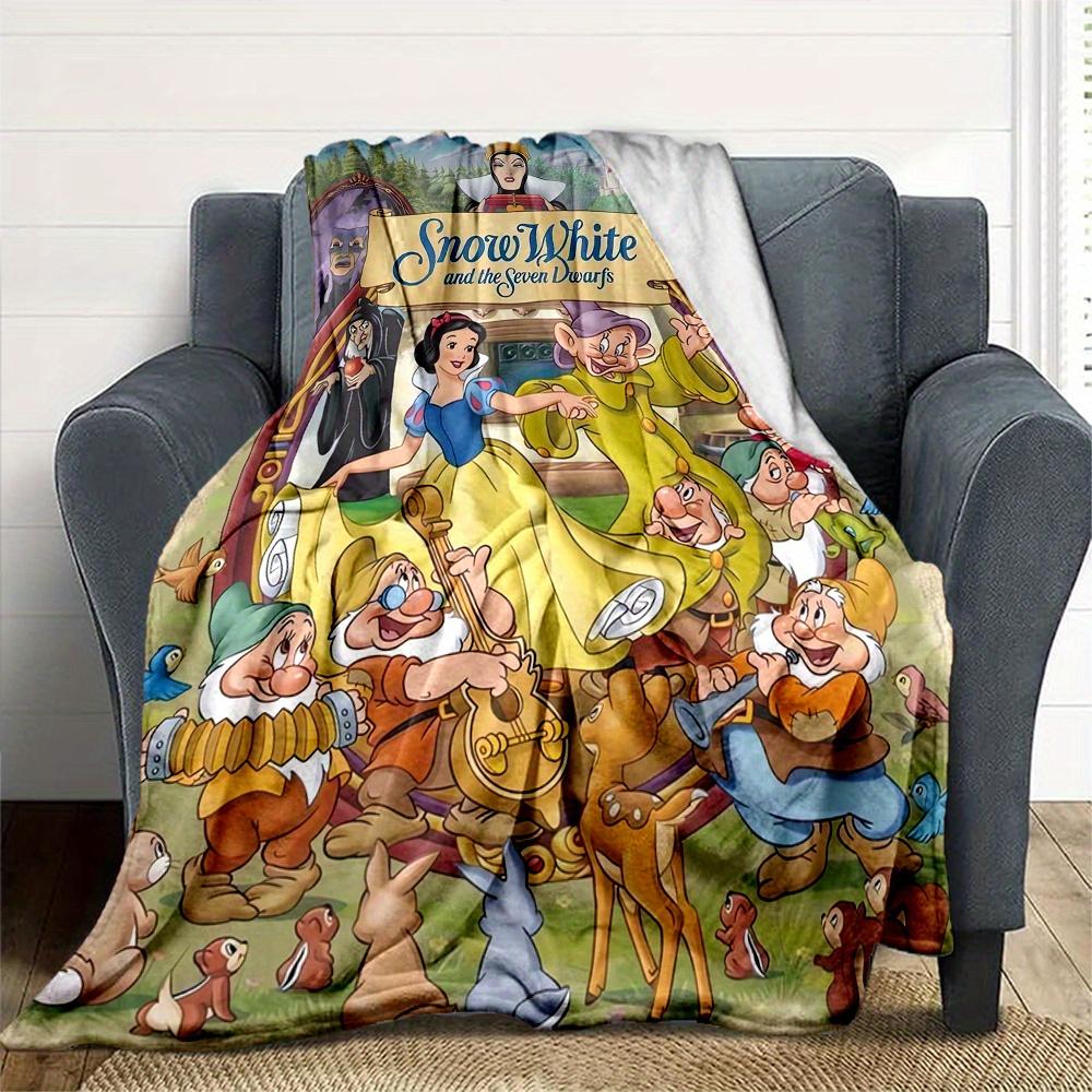 1pc, Disney Snow White and the Seven Dwarfs Blanket Soft Throw for Outdoor, Gift Idea, Living Room, Travel, Camping