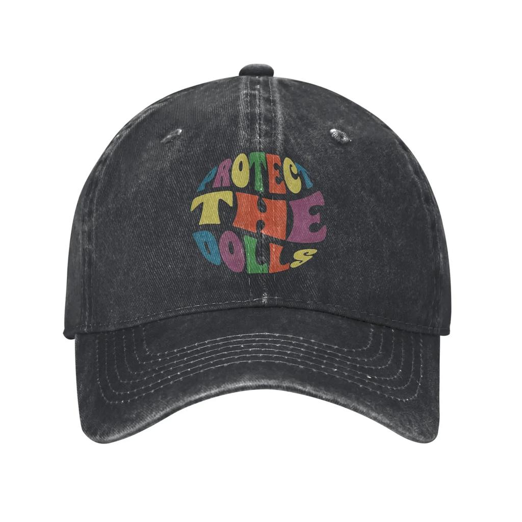 aProtect Queer Kids Unisex Style Baseball Cap Distressed Denim Caps Hat Retro Outdoor Activities Adjustable Fit Headwear