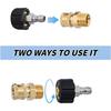 2pcs M22 Swivel Quick Connect Kit 3/8'' Quick Connect Pressure Washer Connector  Car Wash