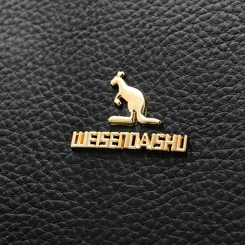 Myk Ryggsekk i Skinn Dame Ryggsekk med Stor Kapasitet Student Skolesekk