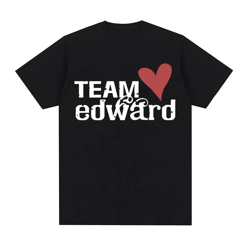 

Jacob Wears Team Edward Has Twilight Fans Clothing Retro Womens Fashion Large Short Sleeve Shirt Style Tops Aesthetic Clothes S