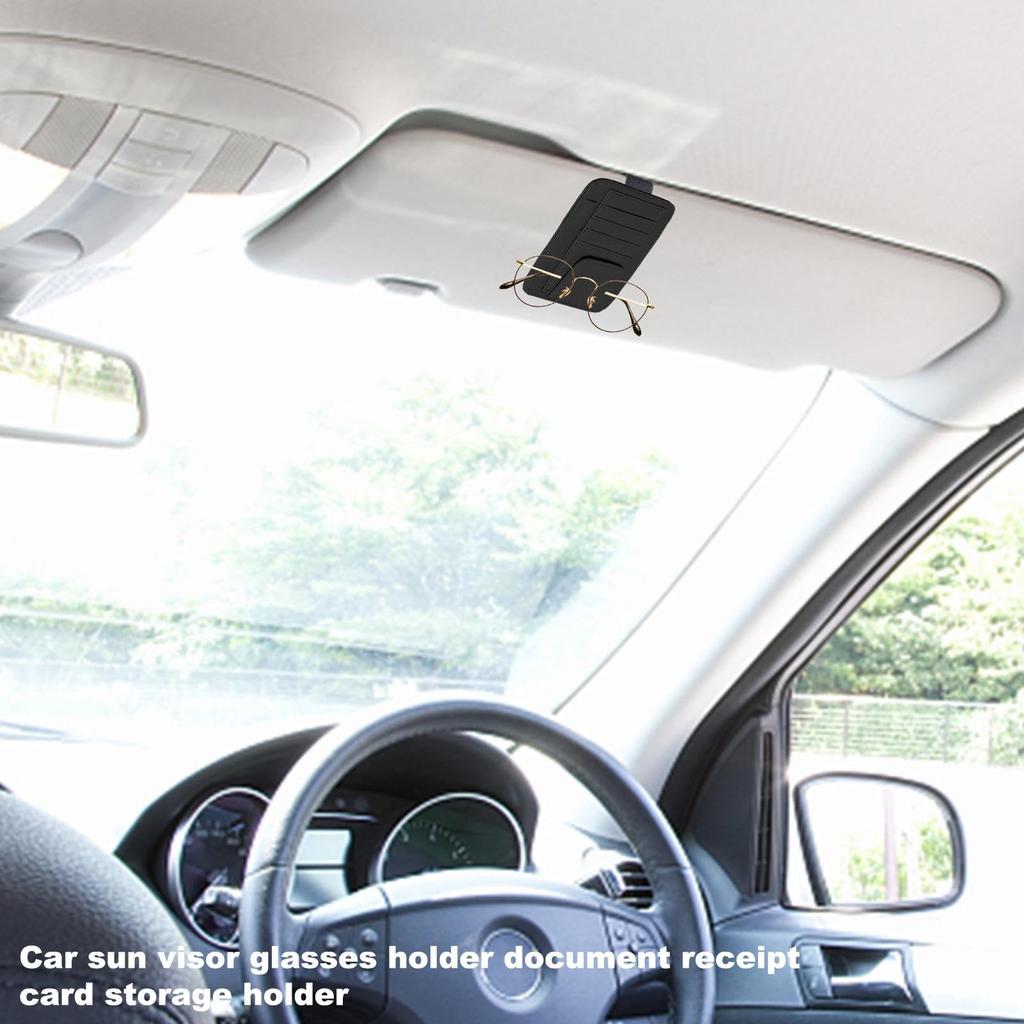 Sunglasses Clip for Car Visor, Car Sun Visor Multifunctional Document Storage Clip Sun Visor