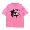 Herrenmode Bedrucktes Retro Gewaschenes T-Shirt 2026 Neue Ankunft Bedruckter Rundhals Kurzarm Sommerurlaub Reise Lässiges Oberteil