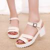 Home Open Toe Flat Sandals Shoes Chunky Womens Casual Fashion Heels Lace Up Sandals Breathable Women'S Sandals Zapatos De Mujer