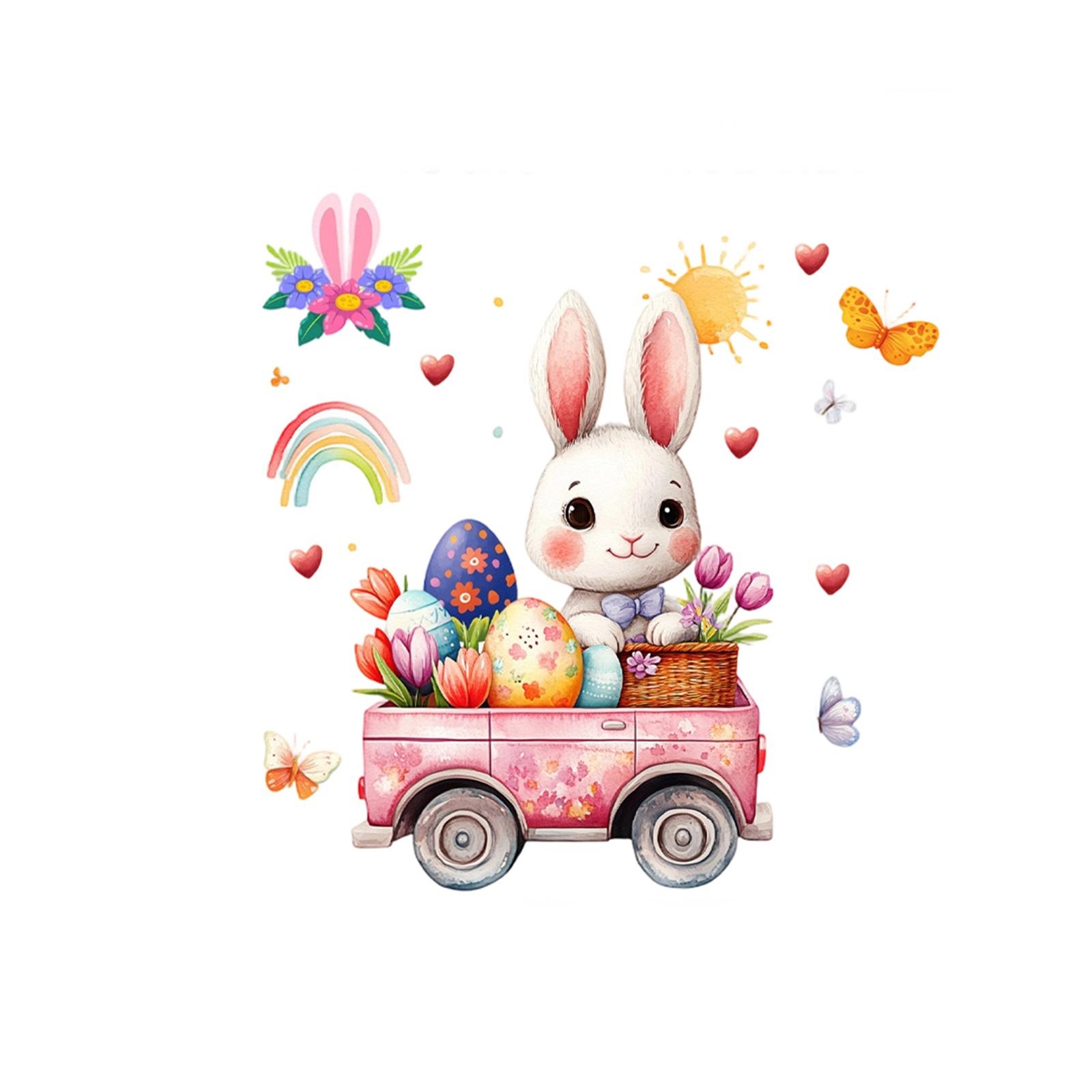 

Easter Themed Easter Egg Wall Stickers, Wall Decorations, Holiday Decoration Stickers, PVC Self-adhesive Stickers One Size