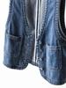 Women's Hong Kong Style Retro Loose Denim Vest - Short, Sleeveless, Casual Korean Fashion