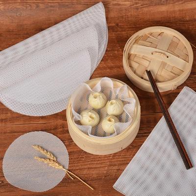 Yapışmaz Vapur Mat Dim Sum Aracı Gıda Sınıfı Silikon Yeniden Kullanılabilir Restoran Mutfak Altında Vapur Mat Mutfak Pişirme Aksesuarları