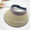 Women's UV Protection Straw Sun Hat with Face Shield, Korean Style, Wide Brim