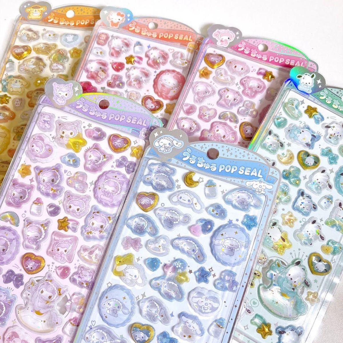 

New Product Hot Stamping Crystal Relief Sticker Kulomi Melody Jade Guigou Solid Three-Dimensional Sticker (As shown-6124)-